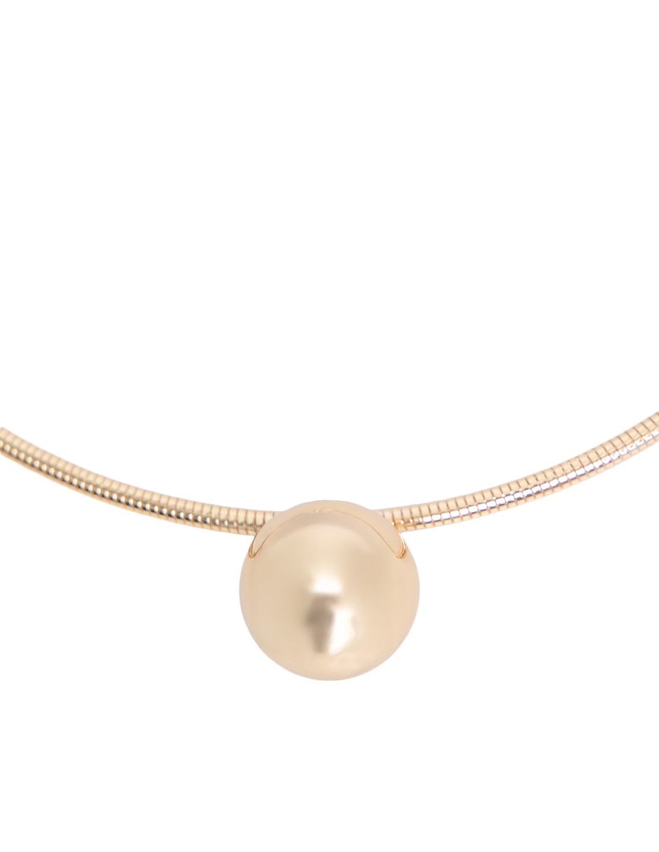 Collar de acero inoxidable brillante