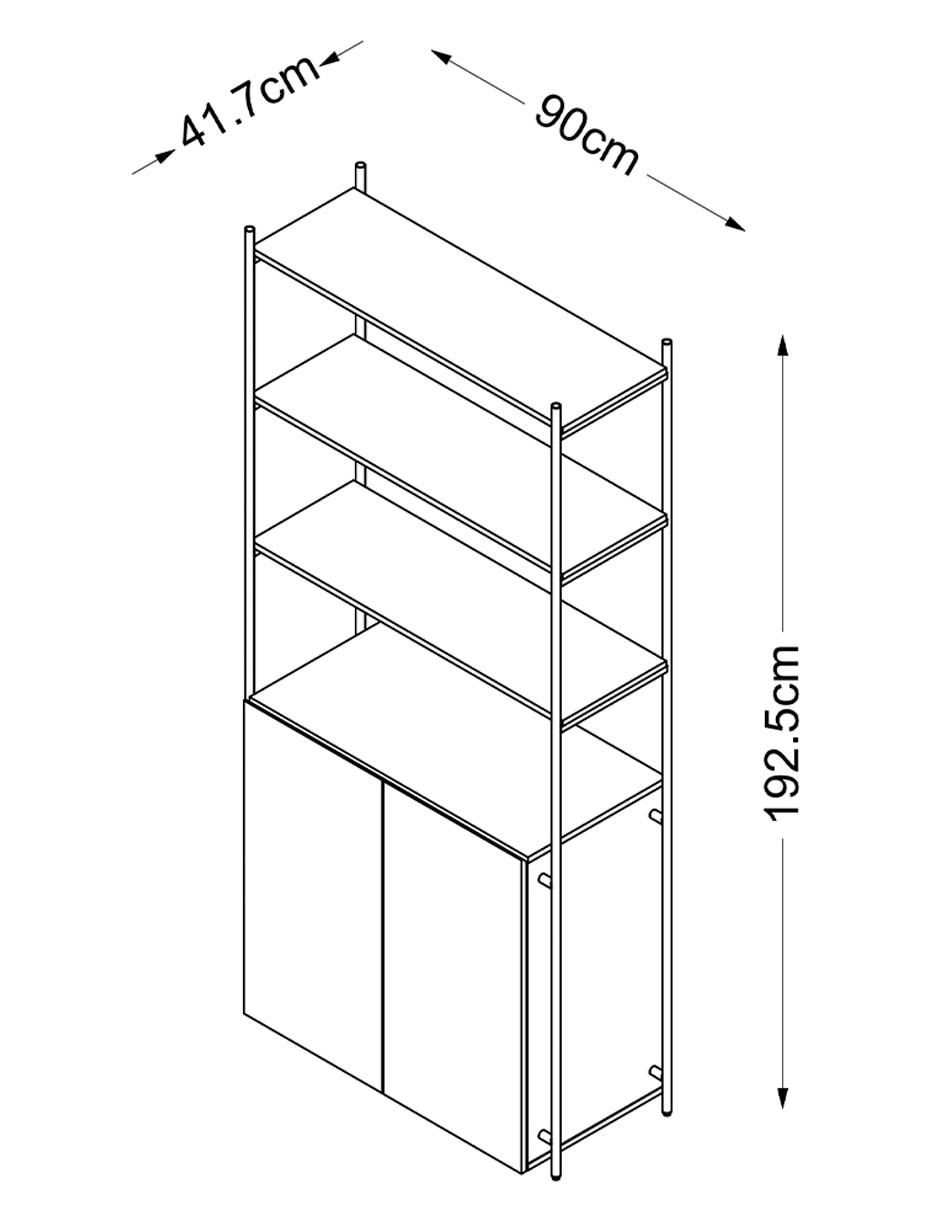 Librero armable Haus
