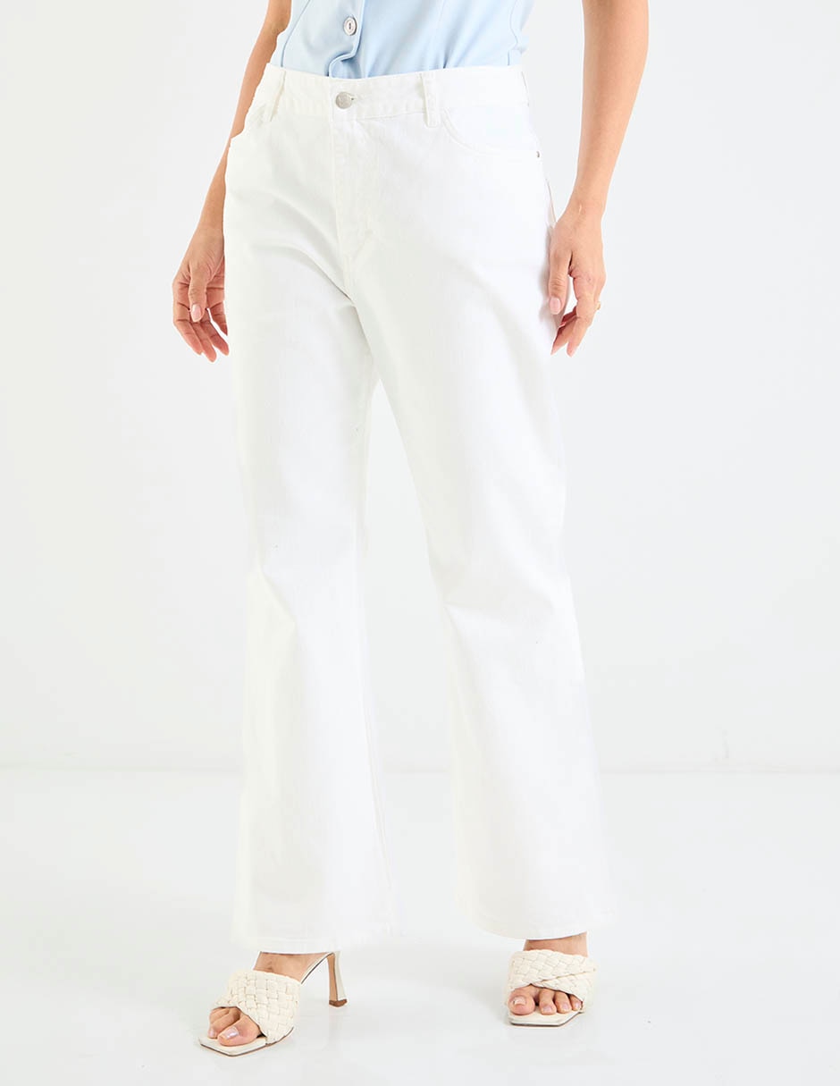 Jeans campana cintura baja para mujer 1