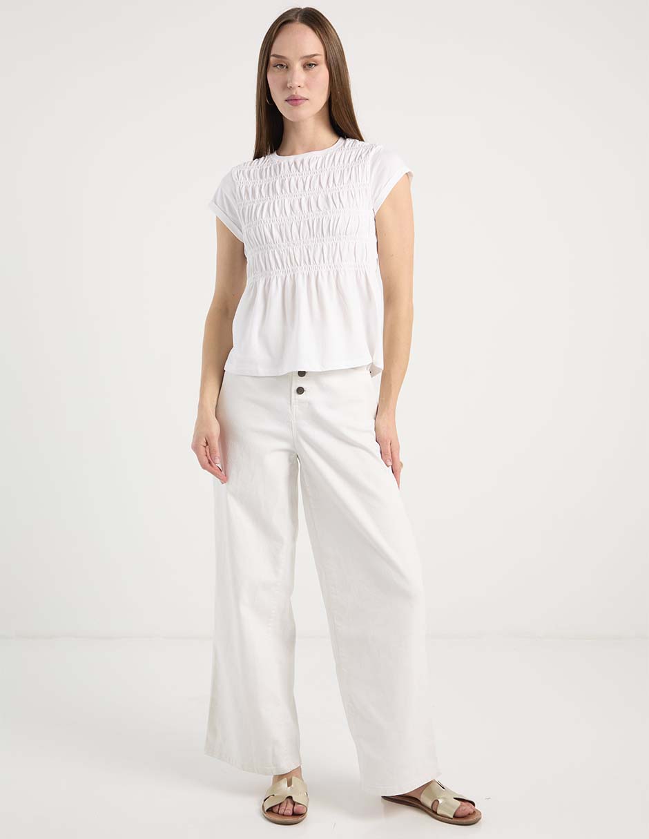 Blusa manga corta para mujer 3