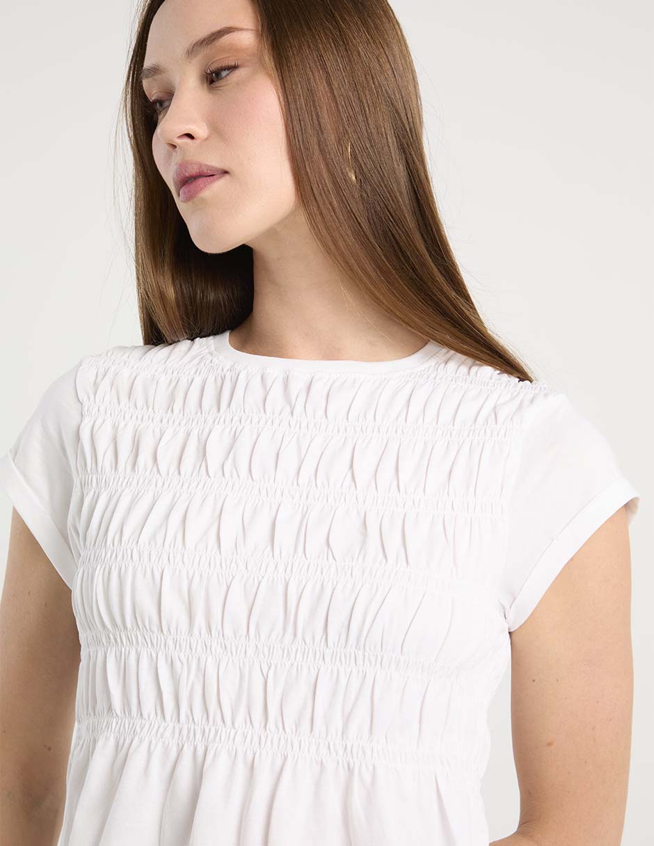 Blusa manga corta para mujer 4