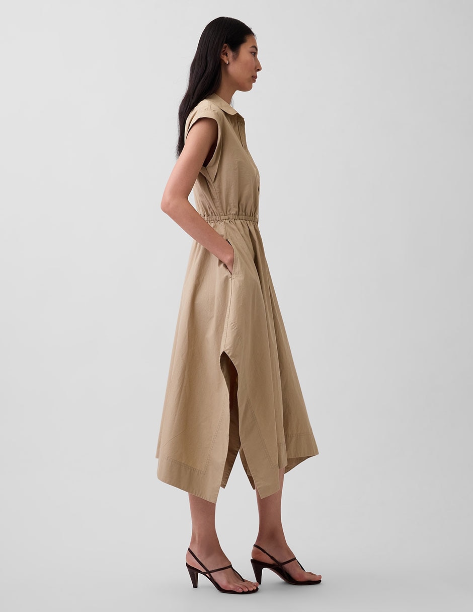 VESTIDO 891126 MEZCLA MATERIALES S/ 3