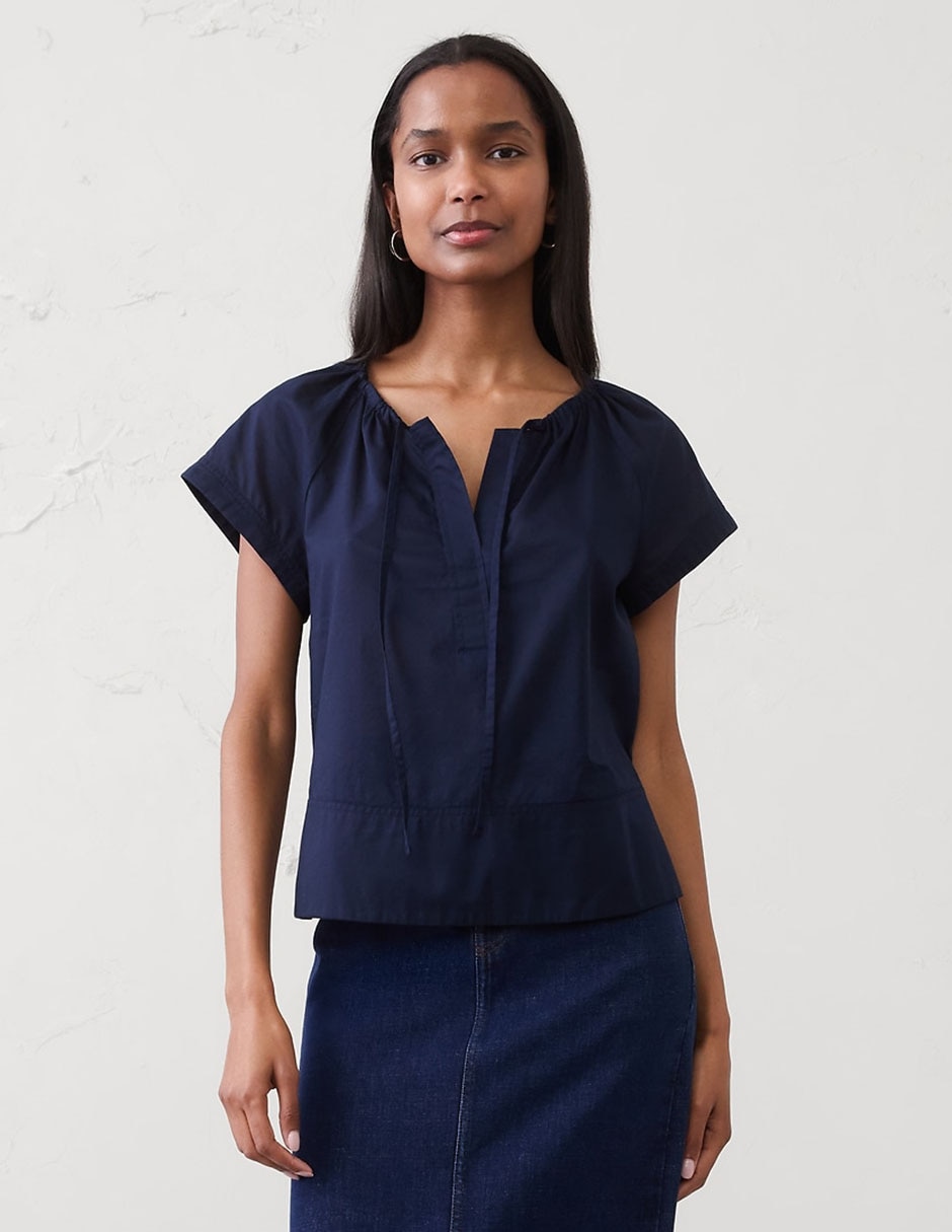 Blusa manga corta para mujer