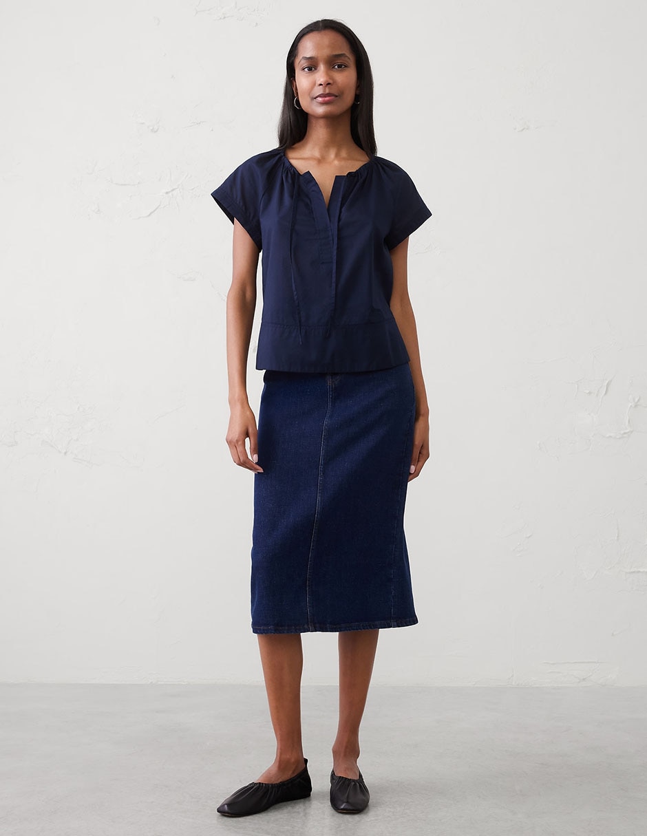 Blusa manga corta para mujer