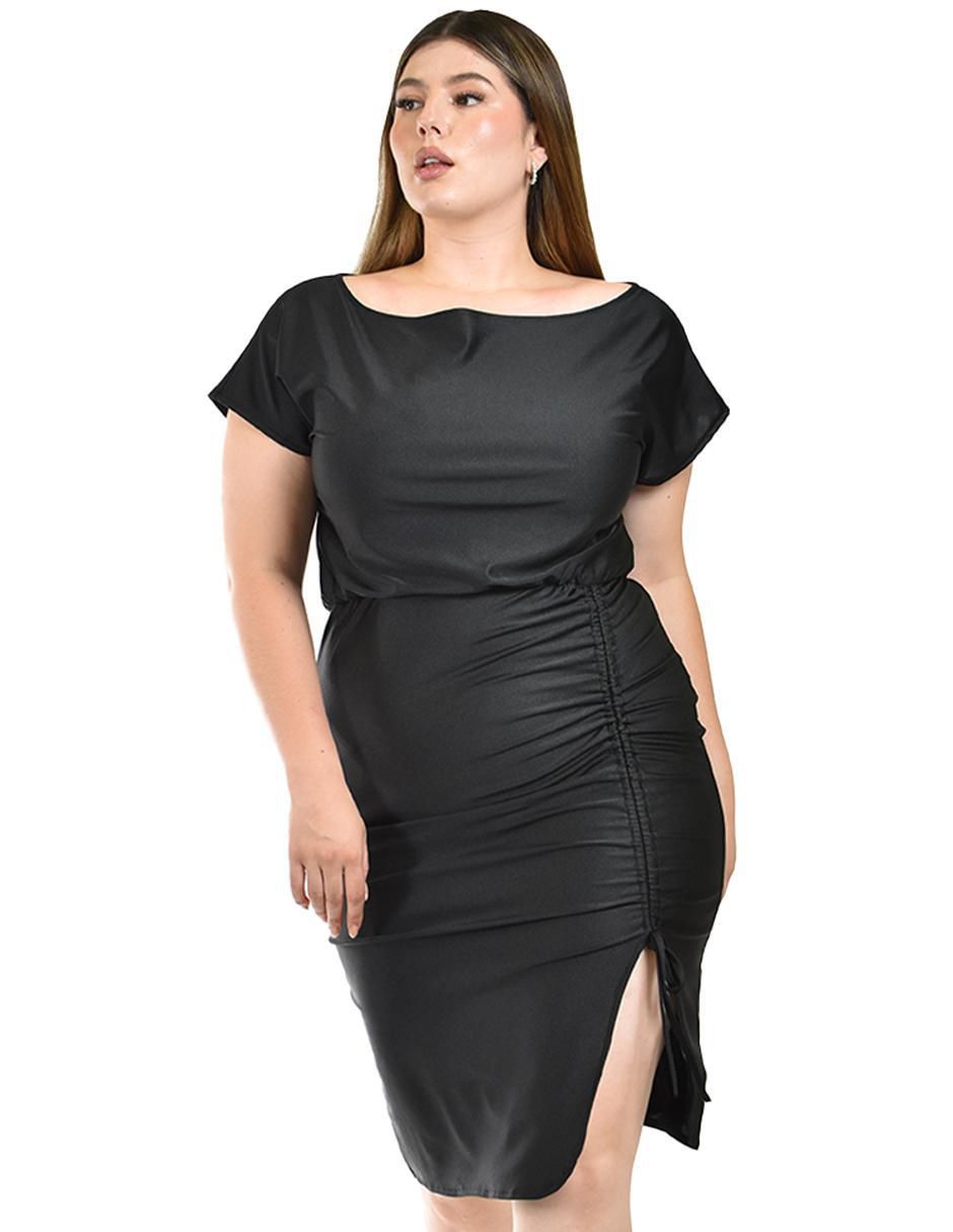 Vestido corto de fiesta escote Redondo