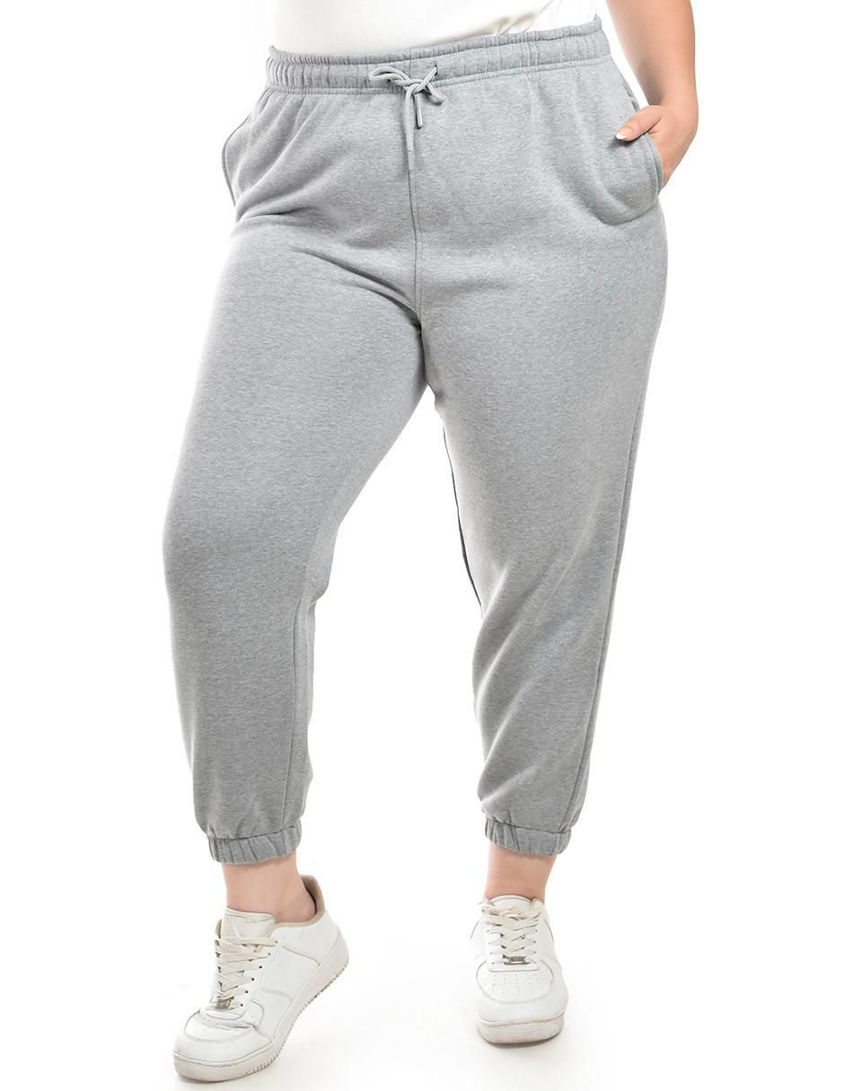Pants regular con elástico para mujer