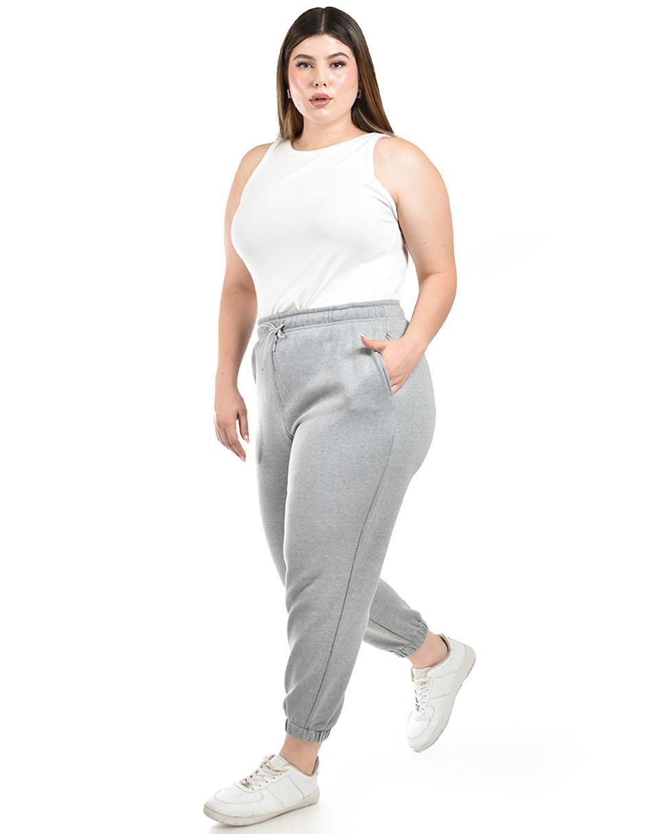 Pants regular con elástico para mujer 5