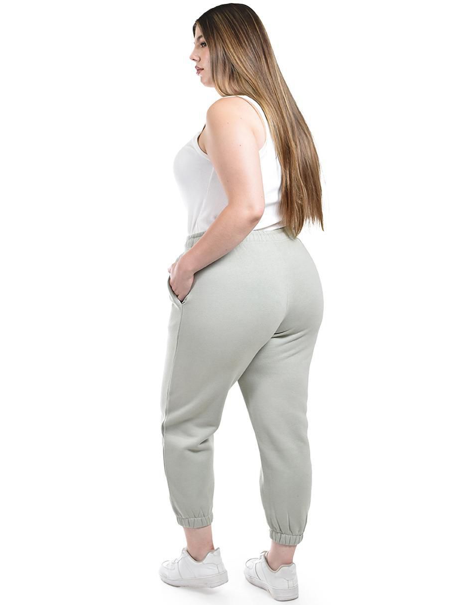 Pants regular con elástico para mujer