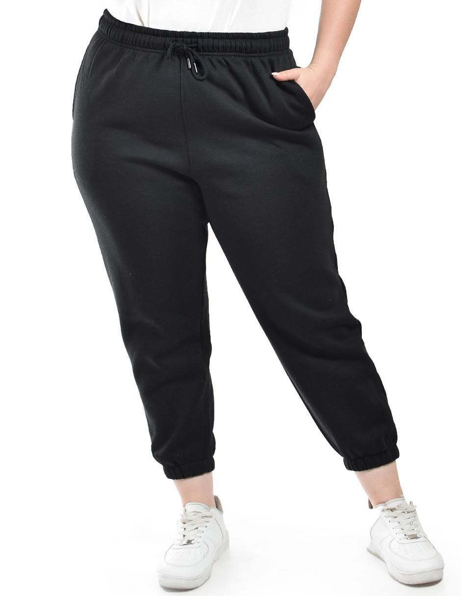 Pants regular con elástico para mujer