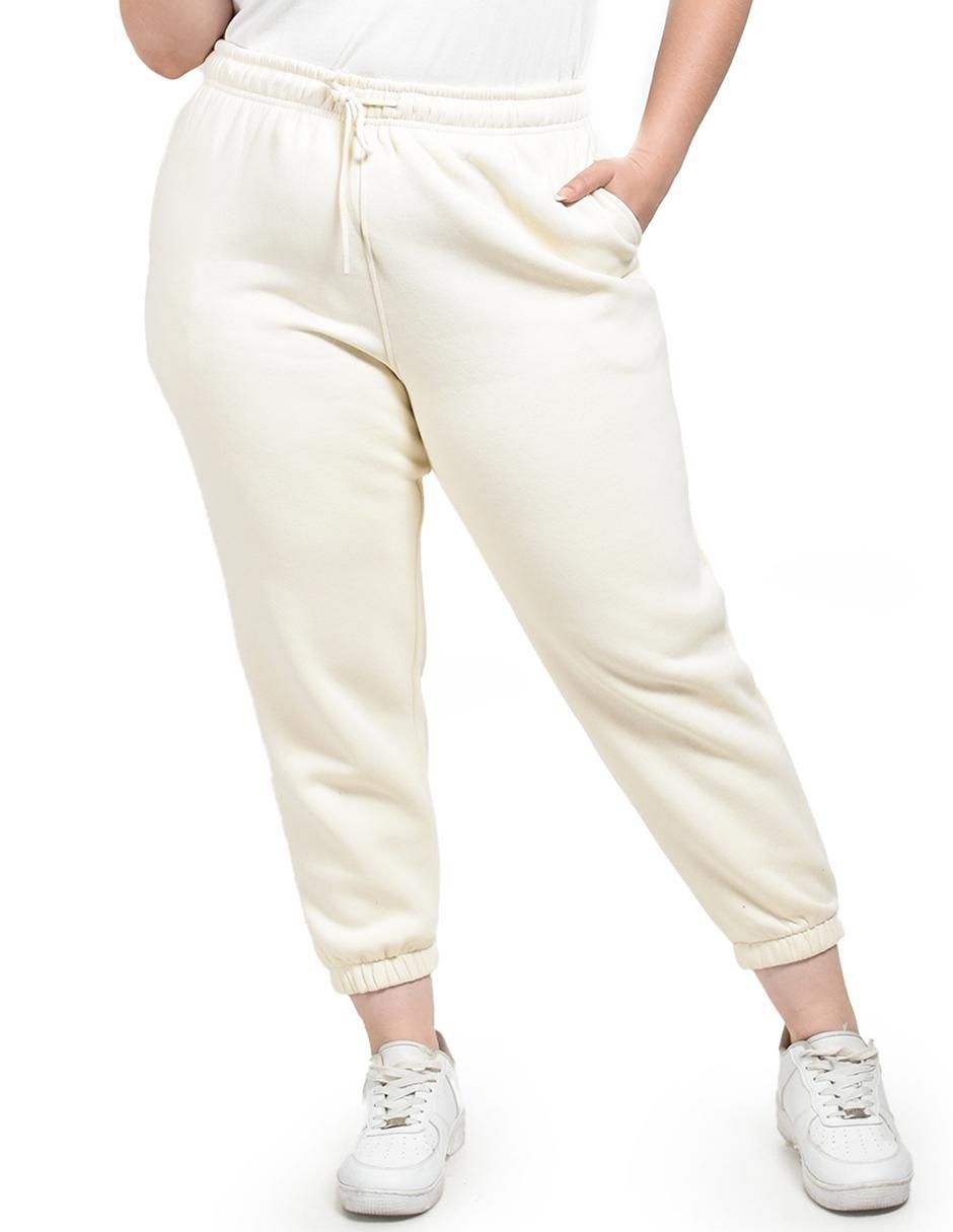 Pants regular con elástico para mujer
