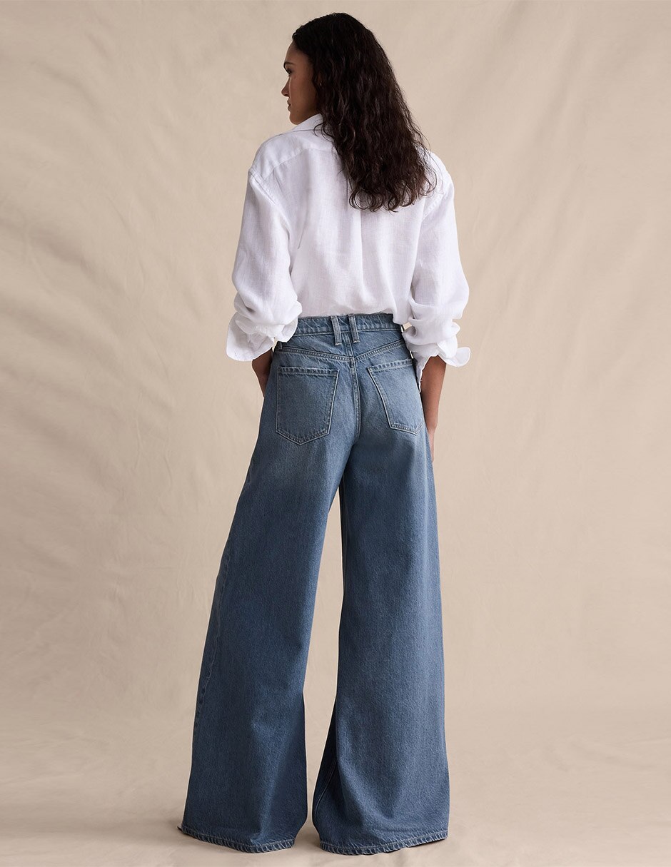 Jeans acampanado para mujer 2