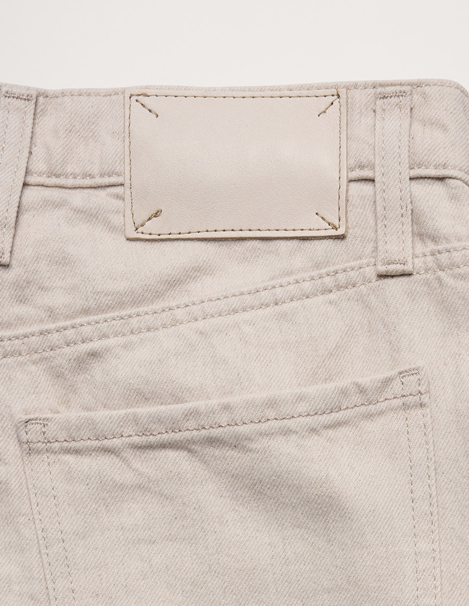Jeans regular acampanado media cintura para mujer 6