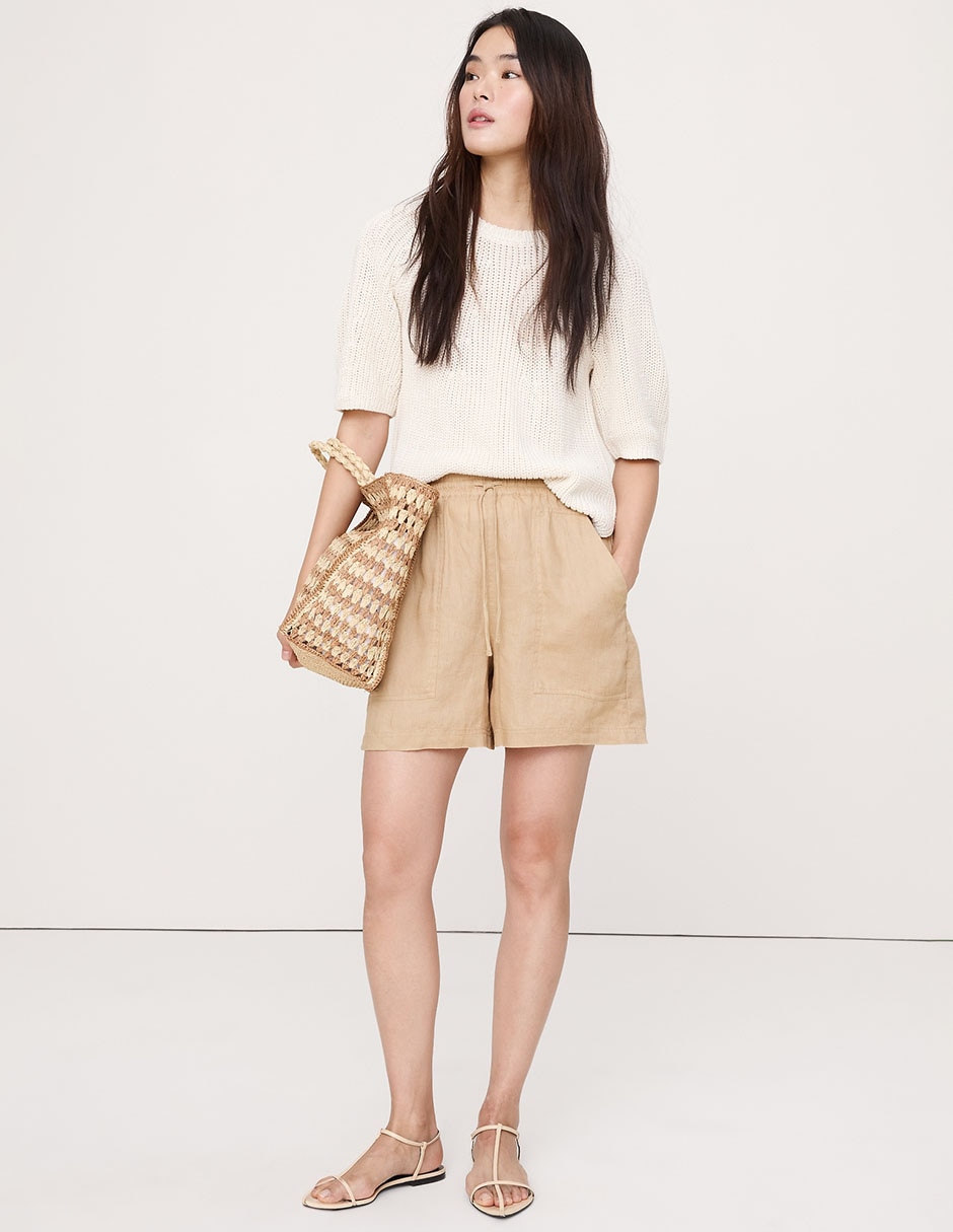 Short de lino para mujer