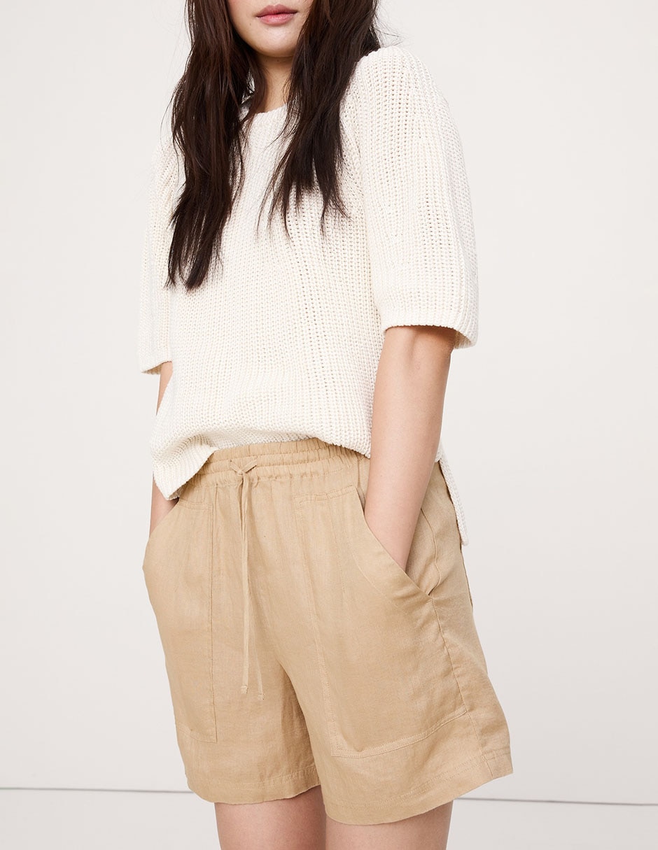 Short de lino para mujer