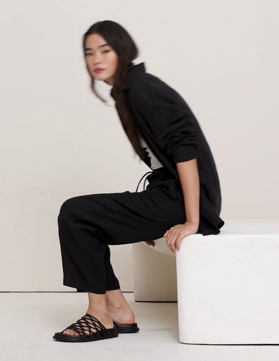 Pantalón barrel para mujer