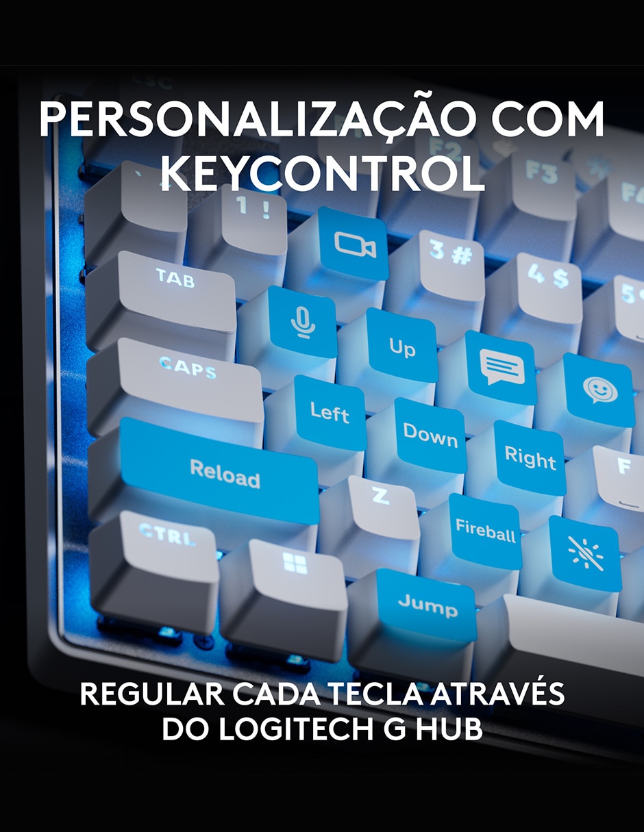 Teclado gamer USB-C QWERT inglés con interruptor táctiles (brown, clear) Pro X TKL Rapid 5