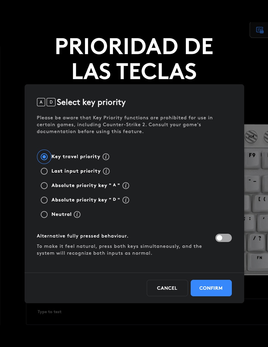 Teclado gamer USB-C QWERT inglés con interruptor táctiles (brown, clear) Pro X TKL Rapid 7