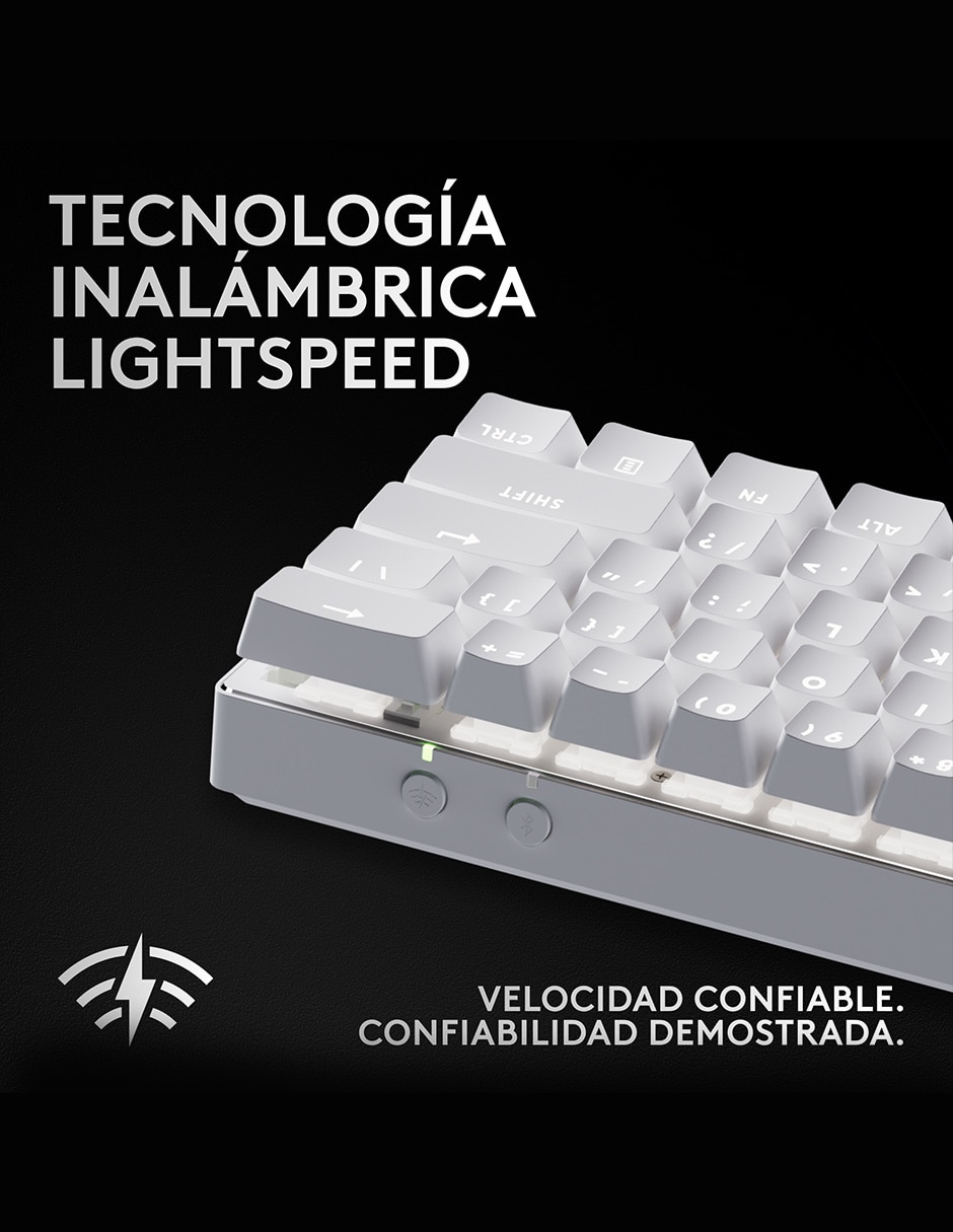 Teclado gamer USB-C QWERT inglés con interruptor táctiles (brown, clear) Pro X 60 3