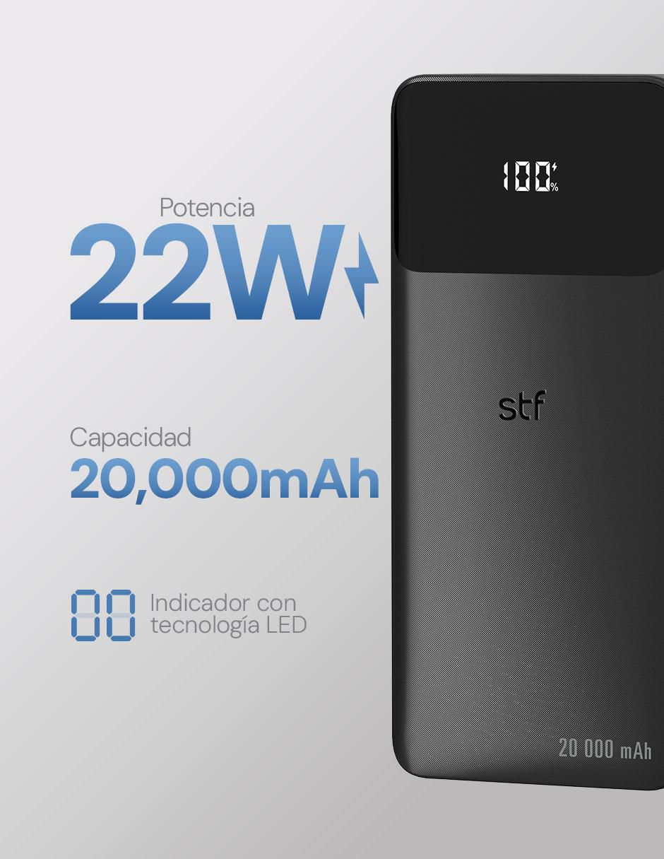 Batería recargable STF 20000 mAh ST-A52448