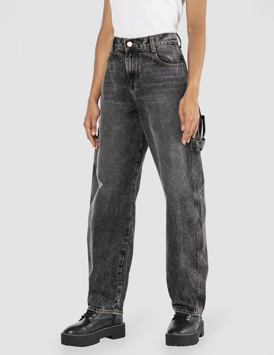 Jeans cargo baggy para mujer 5