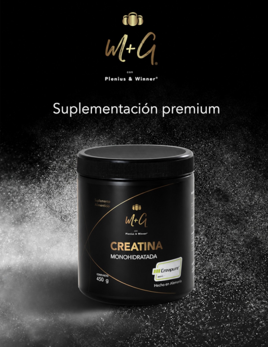 Creatina Monohidratada Micronizada Creapure Plenius&Winner con Creatina Monohidratada de 450 g