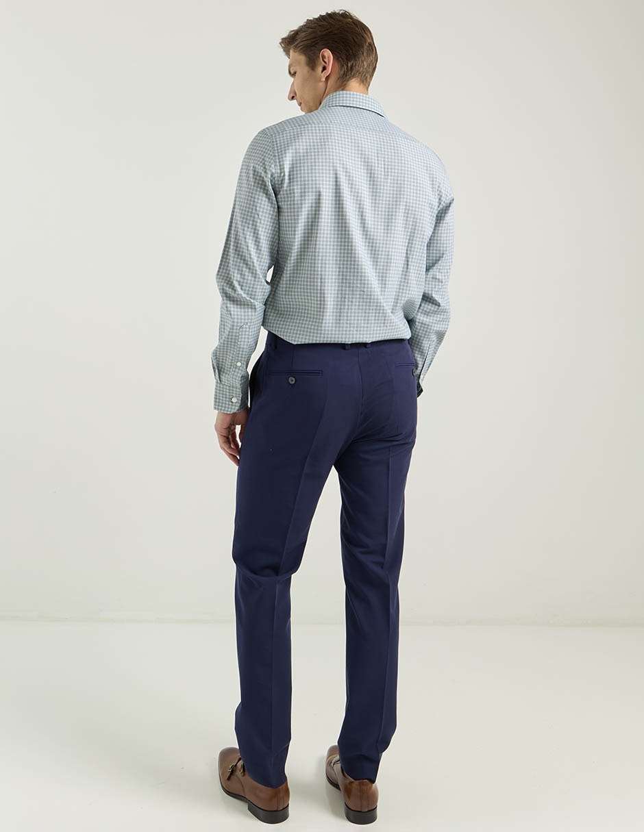 Pantalón de vestir slim de algodón para hombre 5