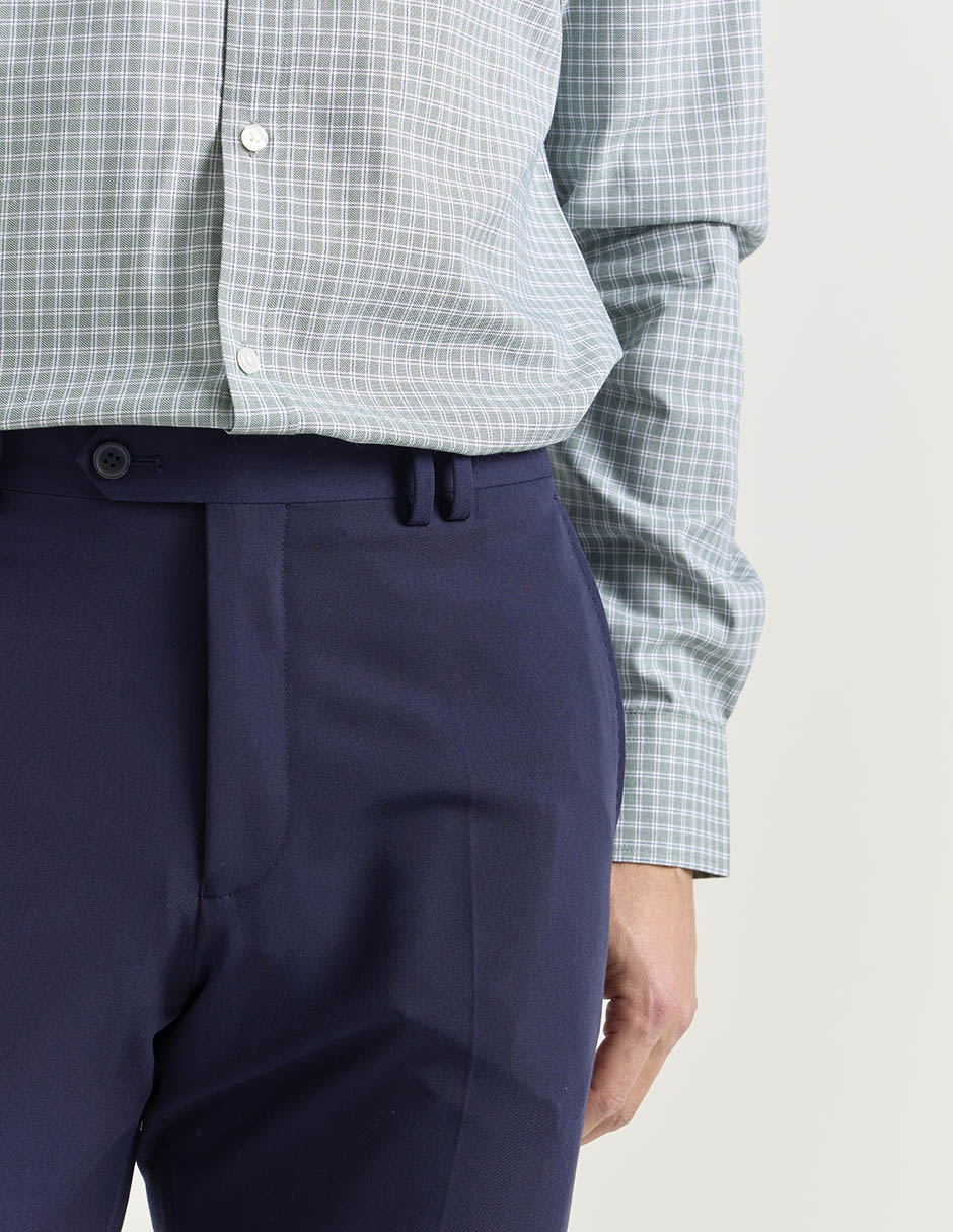 Pantalón de vestir slim de algodón para hombre 7