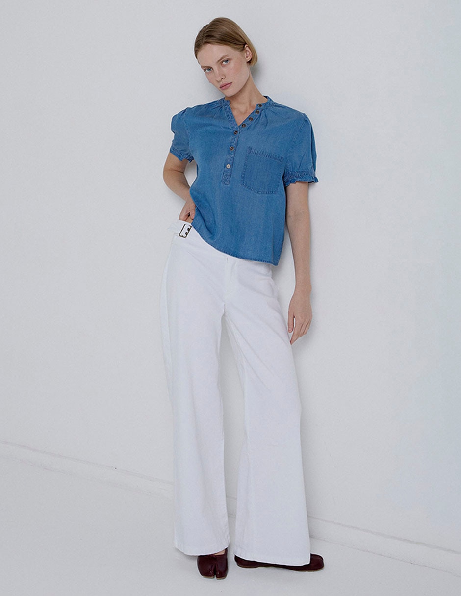 Blusa Renatta& manga corta para mujer 8