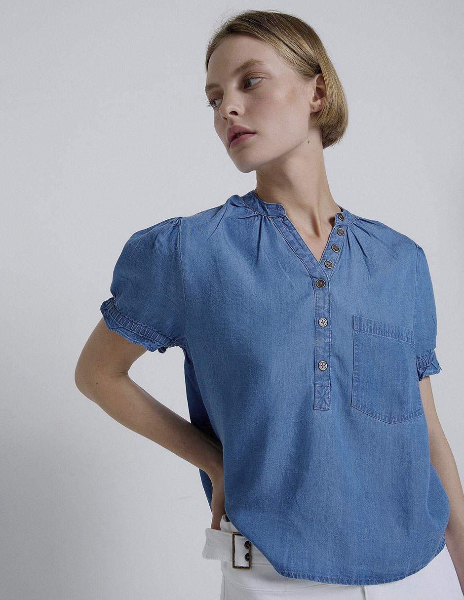 Blusa Renatta& manga corta para mujer 9