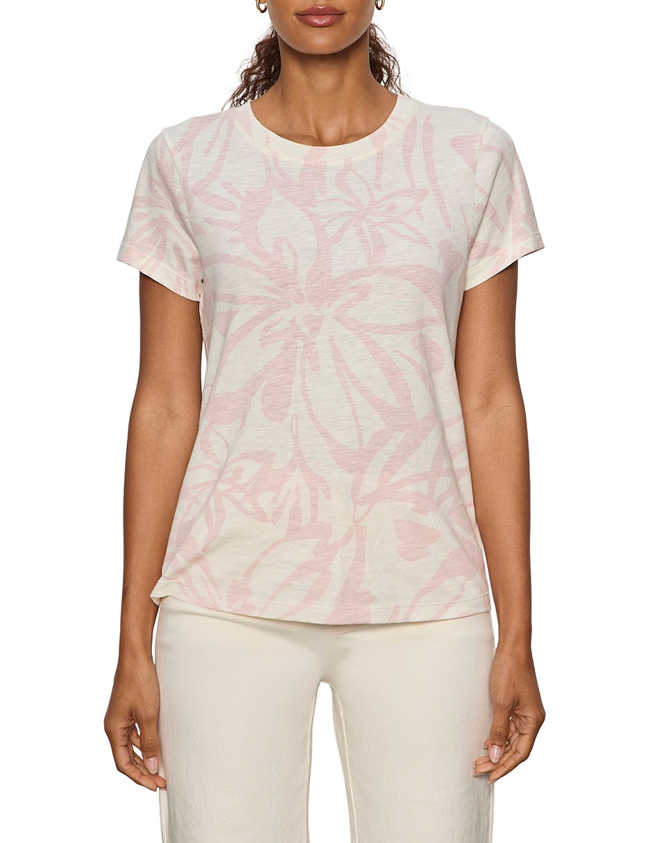 Playera manga corta cuello redondo mujer Playera manga corta cuello redondo mujer