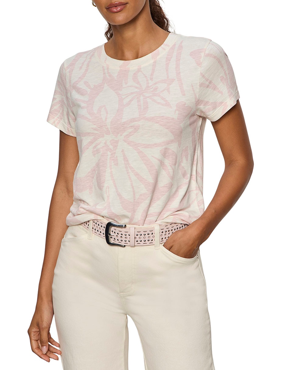 Playera manga corta cuello redondo mujer 2