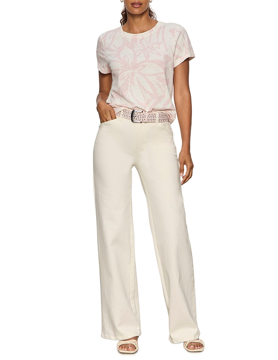 Playera manga corta cuello redondo mujer 6
