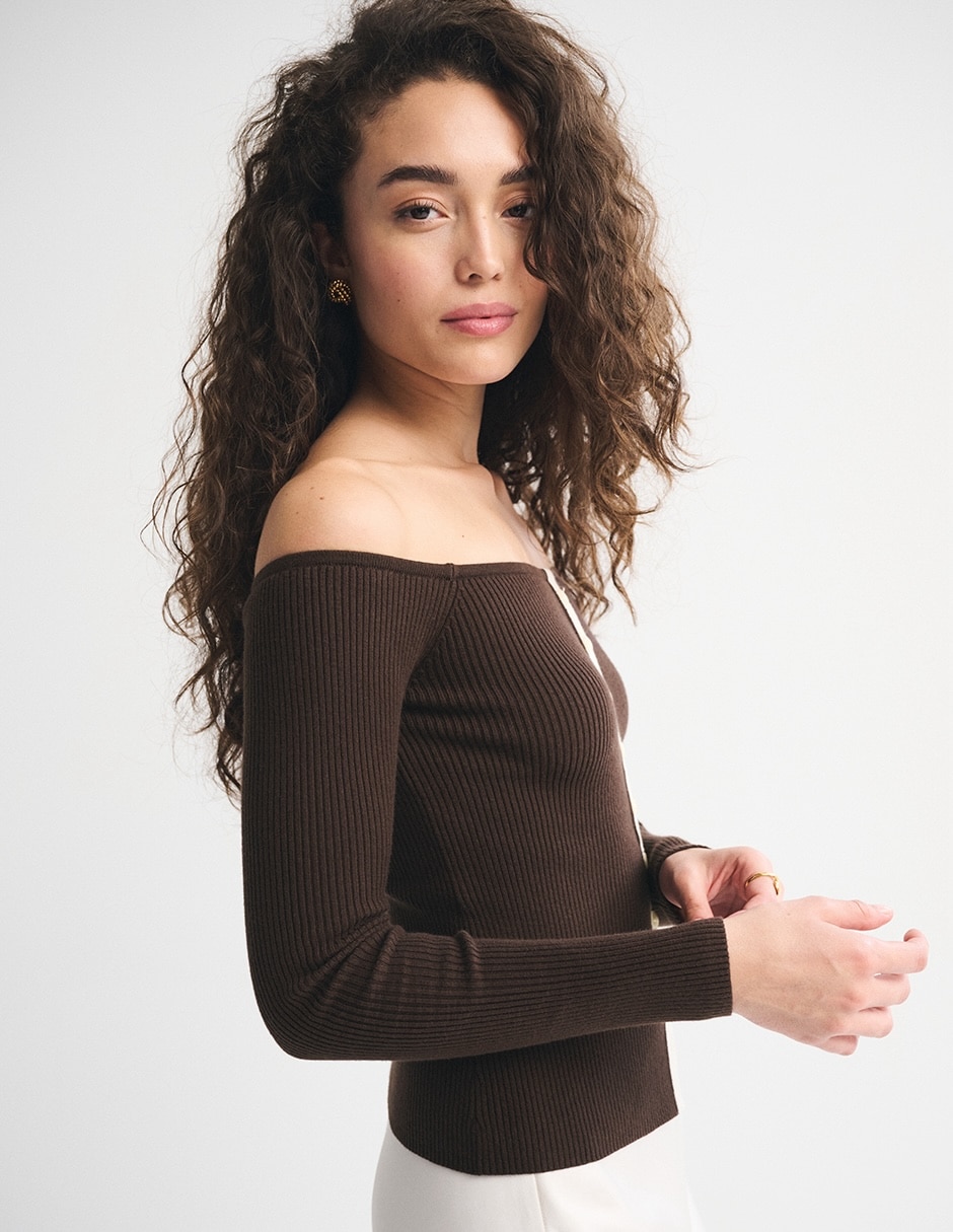 Top Abercrombie & escote regular 6