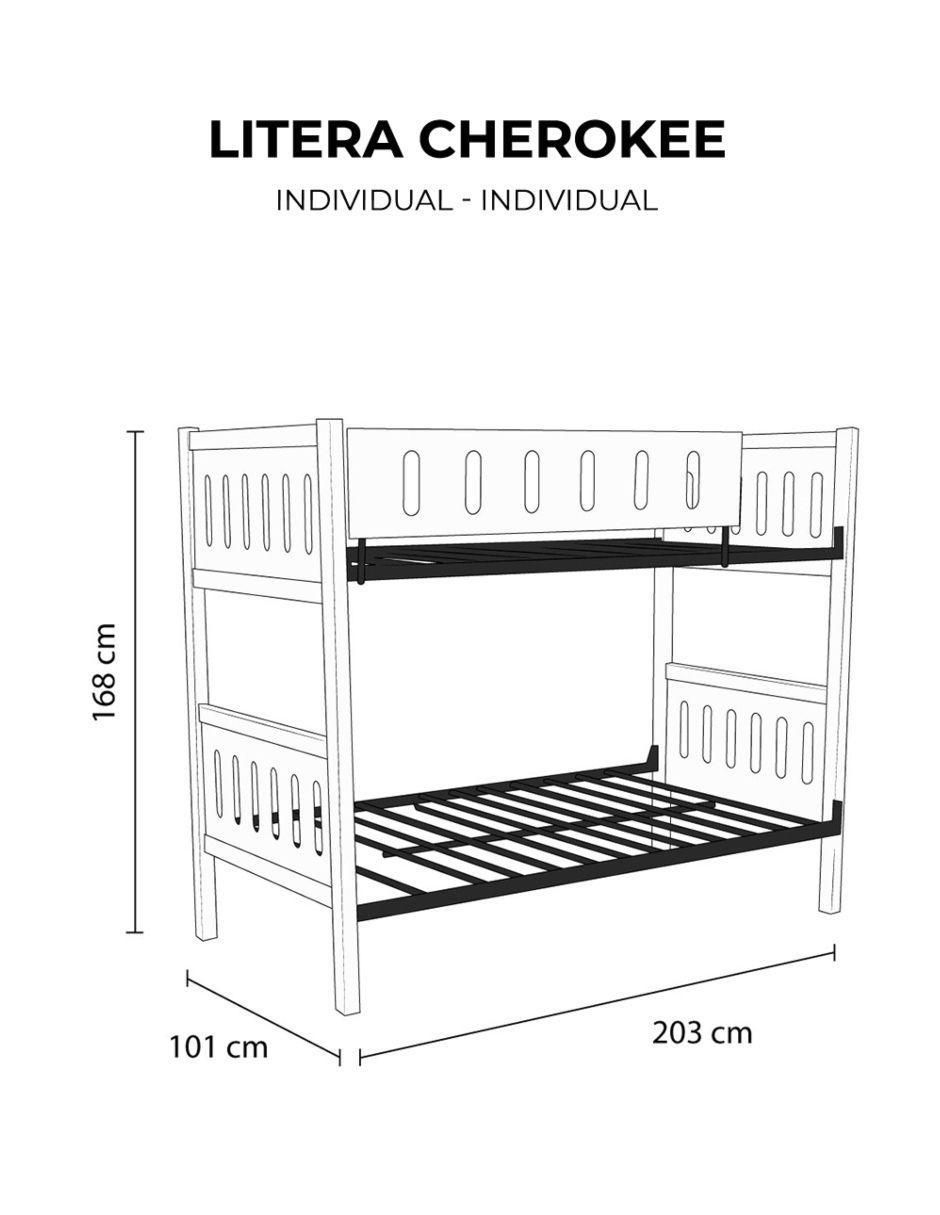 Litera Fresno Atlas del Descanso de MDF