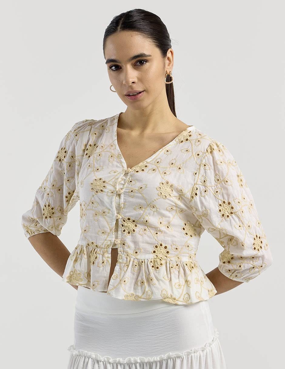 Blusa manga 3/4 para mujer 7