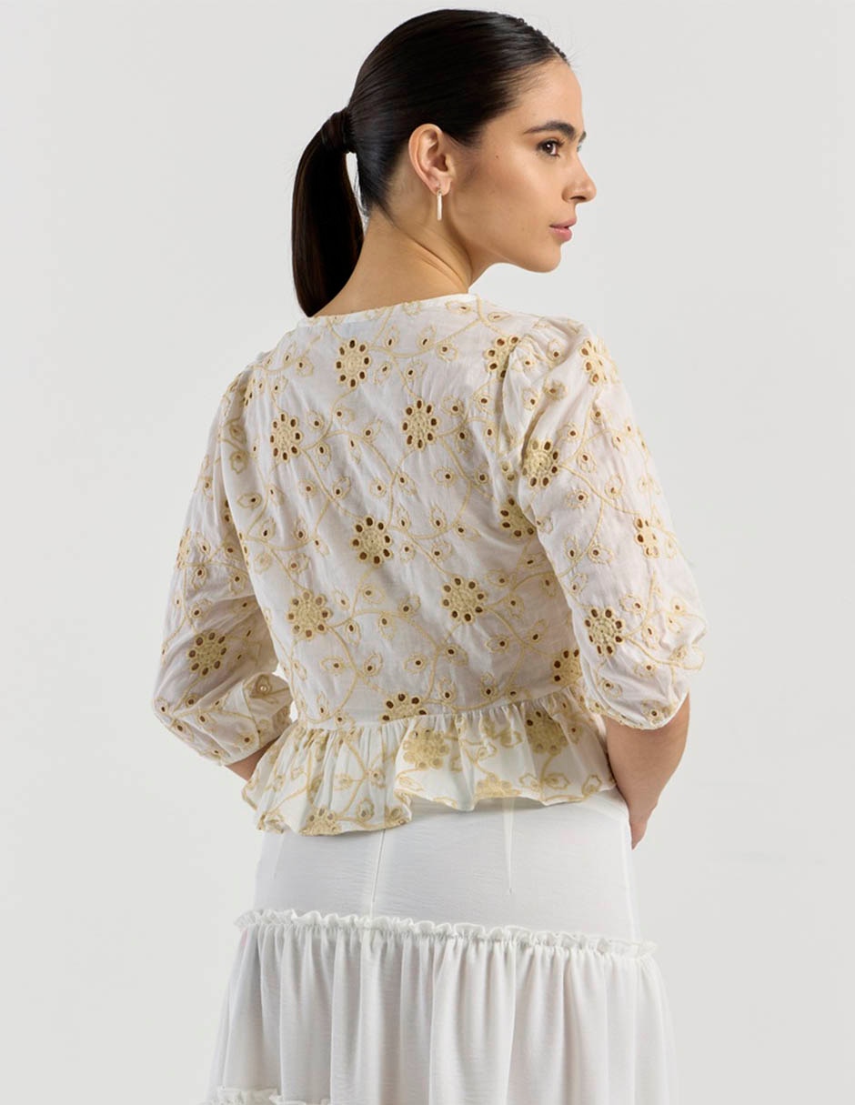 Blusa manga 3/4 para mujer 11