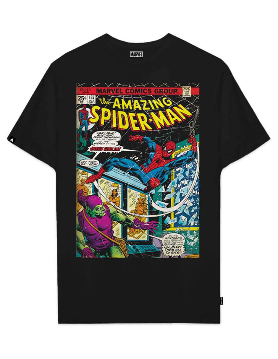 Playera spider-man cuello redondo para hombre 4