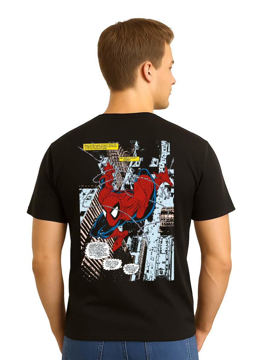 Playera spider-man cuello redondo para hombre 2