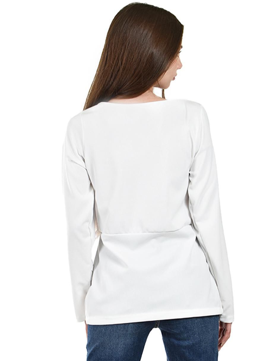 Blusa manga larga para mujer