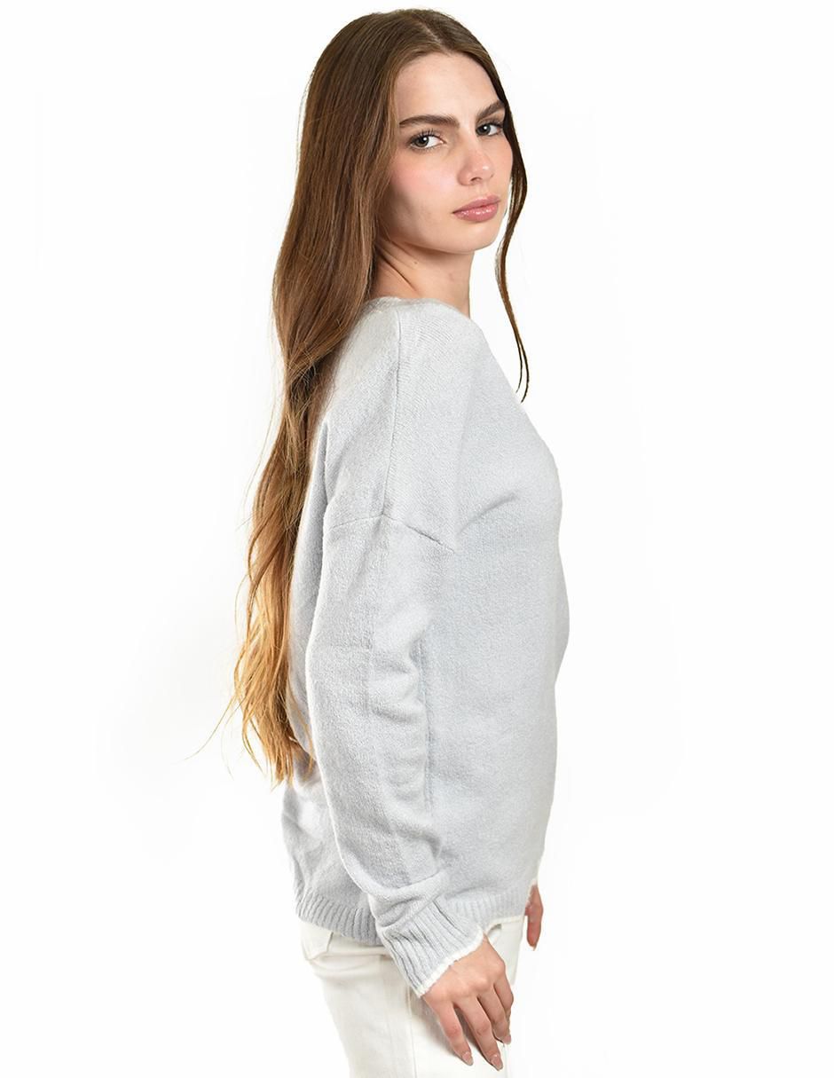 Suéter cuello redondo para mujer 5