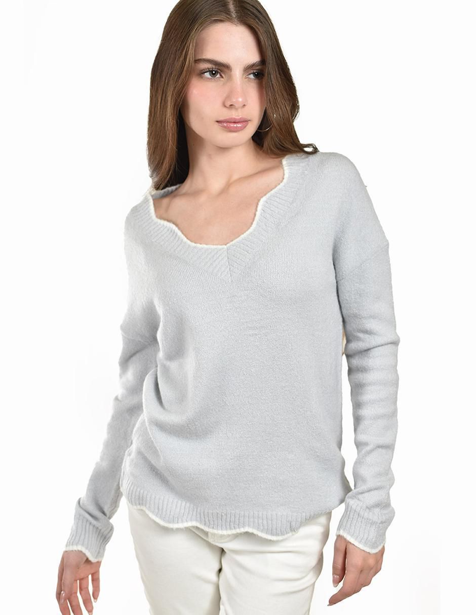 Suéter cuello redondo para mujer 3