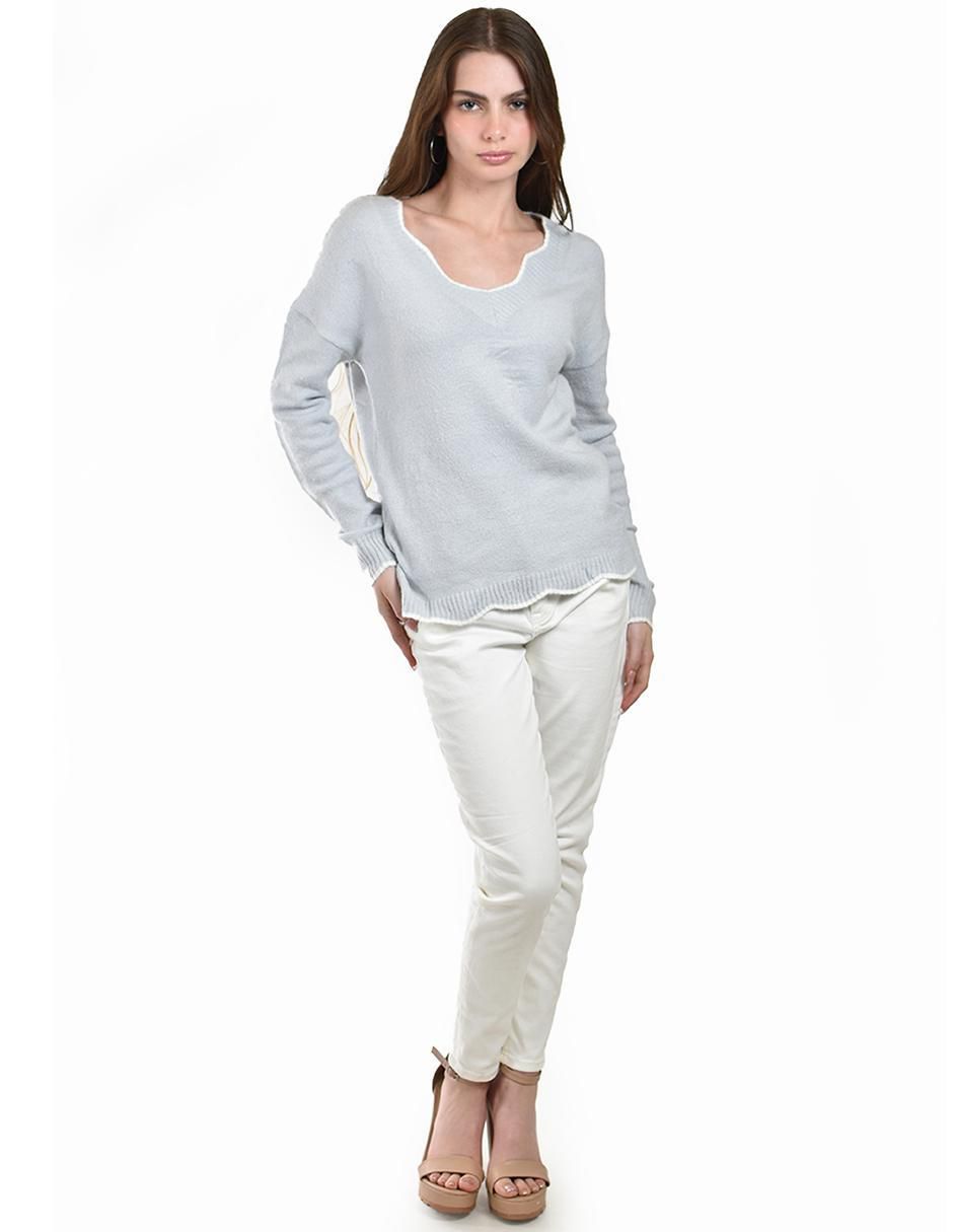 Suéter cuello redondo para mujer 6