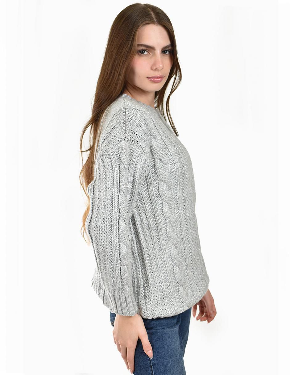 Suéter cuello redondo para mujer 5