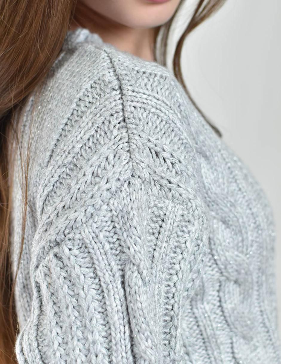 Suéter cuello redondo para mujer 3