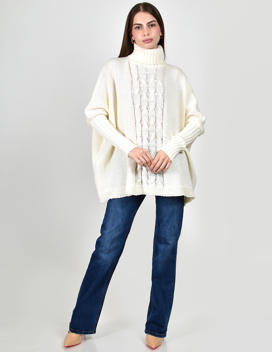 Suéter Roman Fashion cuello tortuga para mujer