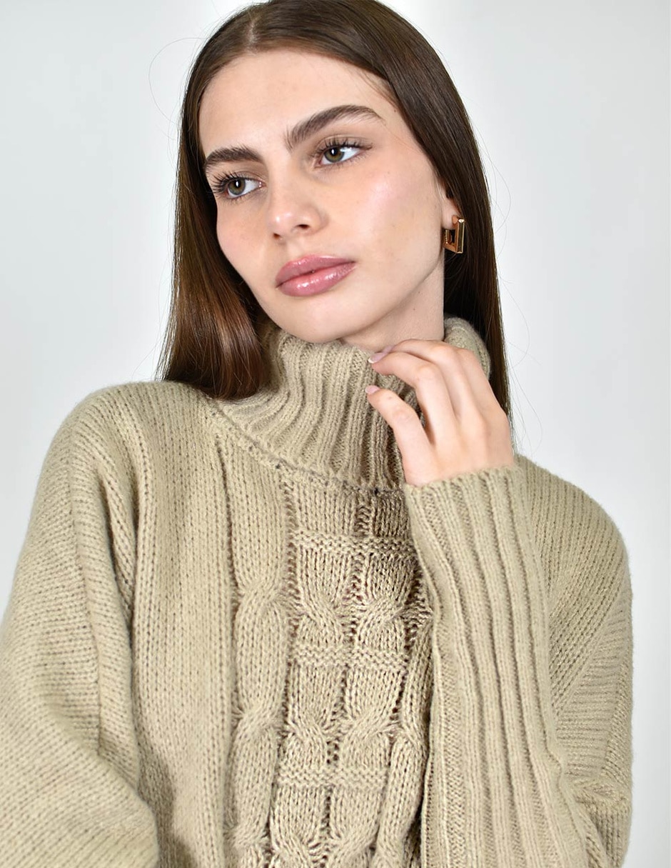 Suéter cuello tortuga para mujer 9