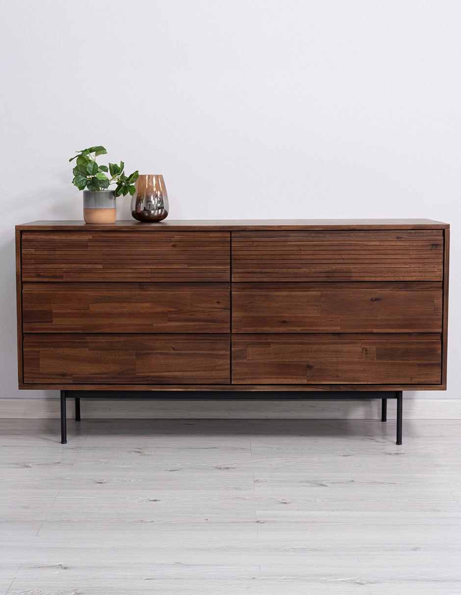 Cómoda tica haus de metal y madera