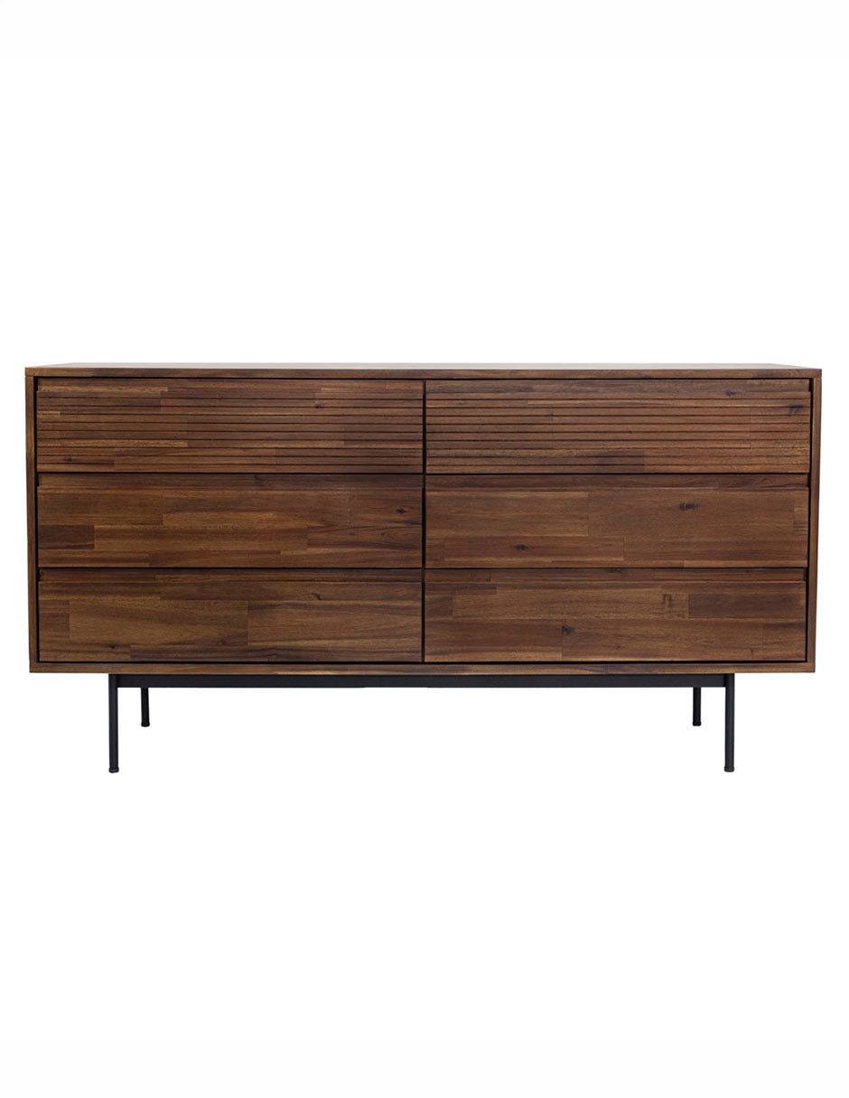 Cómoda tica de metal y madera
