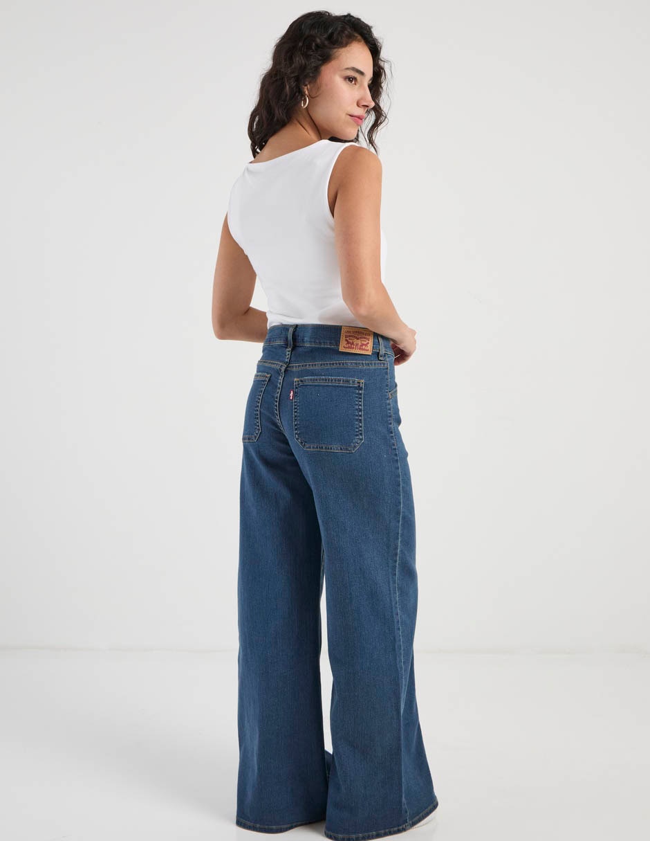 Jeans wide leg cintura Levi's 318 para mujer