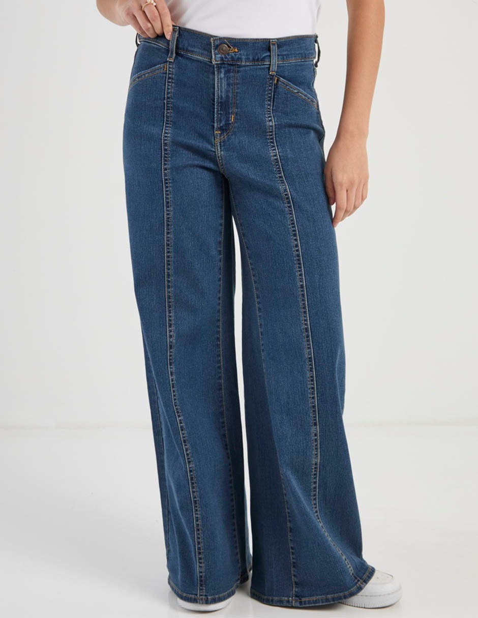 Jeans wide leg cintura 318 para mujer